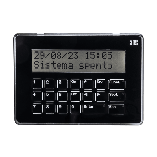 Keypad for burglar alarm systems - Hi-Tech Touch Black