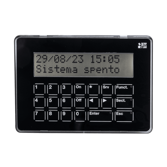 Keypad for burglar alarm systems - Hi-Tech Touch Black