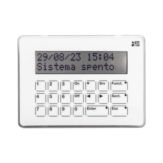 Keypad for intrusion detection systems - Hi-Tech Touch White