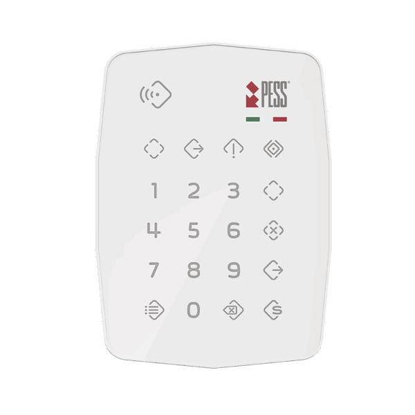 KT24 B tastiera radio touch screen